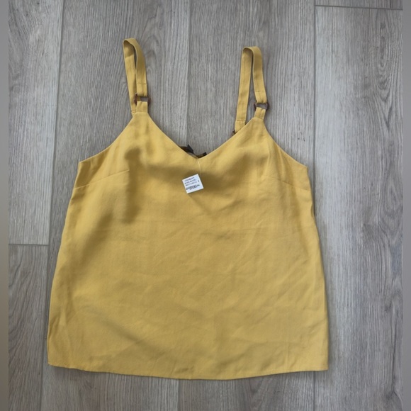 The Vintage Shop Yellow Asymmetrical Fitted top 💛 - Picture 3 of 9